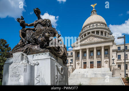 Mississippi State Capitol Gebäude, entworfen von Cass Gilbert Stockfoto
