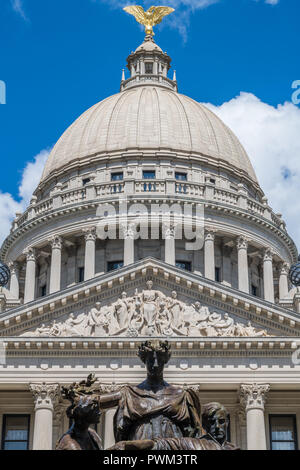 Mississippi State Capitol Gebäude, entworfen von Cass Gilbert Stockfoto