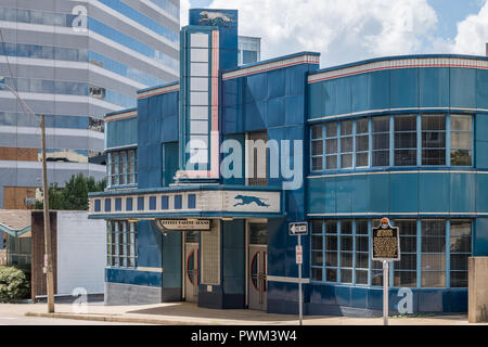 Kunst moderne Greyhound Bus Station in der Innenstadt von Jackson Stockfoto