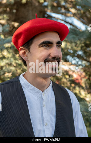 Baskische Tänzer an der Hinterkante der Schafe Festival in Idaho Stockfoto