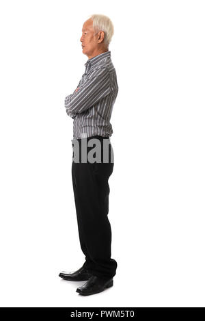 Seitenansicht des Asian Business Männlich Stockfoto