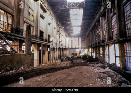 Battersea Power Station - Turbine Halle "A" September 1988 Stockfoto