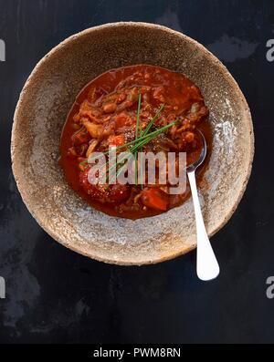 Ribolitta (toskanische Gemüsesuppe, Italien) Stockfoto