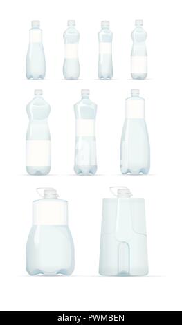 Plastikflasche Vector Illustration Stock Vektor