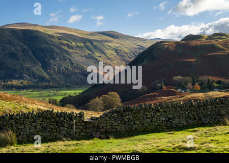 Große Dodd und hohe Rigg mit Blick auf die St Johns im Vale gesehen von niedrigen Rigg im englischen Lake District National Park, Cumbria, England. Stockfoto