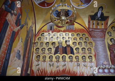 Innenansicht der Kathedrale der Auferstehung Christi, Podgorica, Montenegro Stockfoto