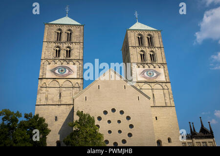St. Paulus Dom, Muenster, Muenster, Deutschland mit den Augen des Künstlers Pascale Feitner Stockfoto