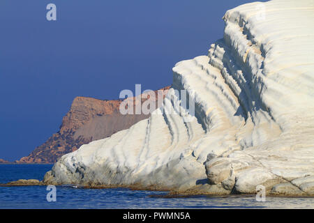 Italien, Sizilien, Agrigento, Realmonte, Scala dei Turchi Stockfoto