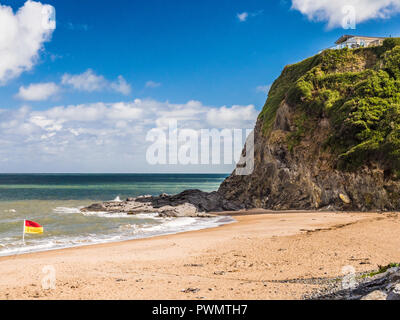 Tresaith Strand an der walisischen Küste in Ceredigion. Stockfoto