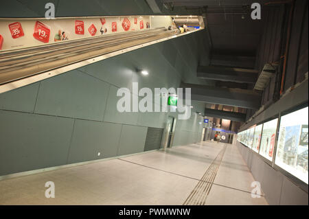 Wien, Westbahnhof, U-Bahn-Abgang Stockfoto