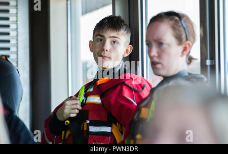 Die paddle Board Meeting vor dem Angriff eines Rennens Stockfoto