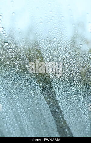 Spannung Noir - der Herbst ist die Jahreszeit mit einem Regenguß des Regens. Stockfoto