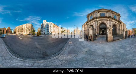 360 Grad Panorama Ansicht von Königlichen Basilika von San Francisco El Grande