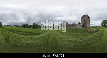 360 Grad Panorama Ansicht von Brougham Castle