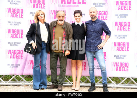 Rom, Italien, 17. Oktober 2018 - Casa del Cinema-film Präsentation in VIAGGIO CON ADELE photocall die Darsteller: Giuseppe Andidero/Alamy leben Nachrichten Stockfoto