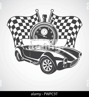 Rennwagen cobra Vector Illustration Stock Vektor