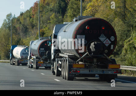 Frankreich, Autobahn A62 Stockfoto