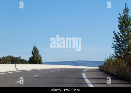 Frankreich, Autobahn A 62. Stockfoto