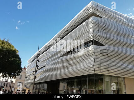 Musée de la Romanite, Museum der Romanity von Elizabeth de Portzamparc Architekt, Nimes, Gard, Royal, Frankreich, Europa Stockfoto