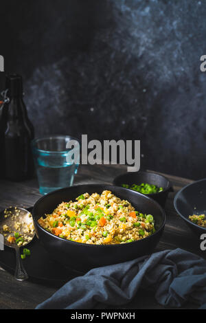 Blumenkohl, Reis Stockfoto