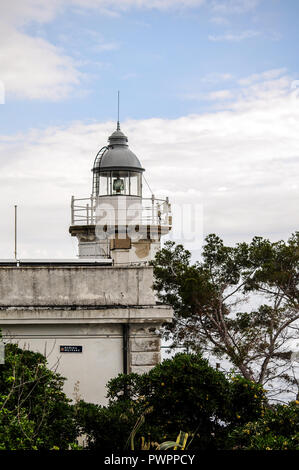 Der Leuchtturm in Portofino auf der Punta del Faro di Portofino Stockfoto