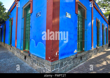 Coyoacan, Mexiko - 20 April 2018: Frida Kahlo Museum Stockfoto