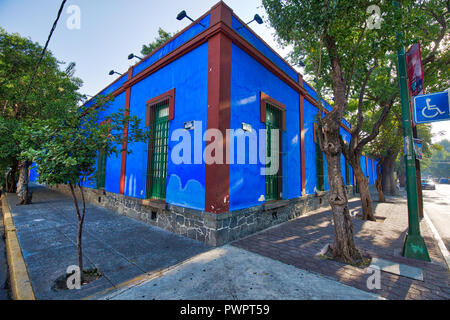 Coyoacan, Mexiko - 20 April 2018: Frida Kahlo Museum Stockfoto