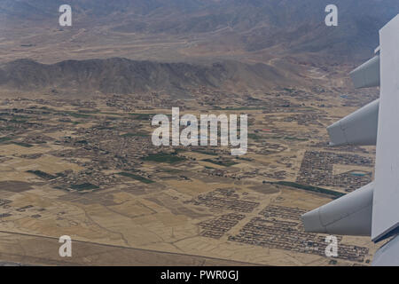 Flug über Kabul-Afghanistan Stockfoto