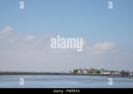 Französische Dorf Le Crotoy, Frankreich Stockfoto