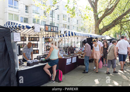 Geht im kavalkade Markt, Little Venice, Maida Vale, Westminster, London, England, Vereinigtes Königreich Stockfoto