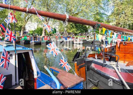 Canalway Calvalcade Festival am Grand Union Canal, Little Venice, Maida Vale, Westminster, London, England, Vereinigtes Königreich Stockfoto