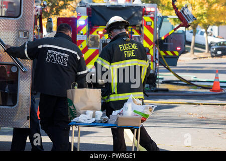 Brandstiftung Gunman Vorfall in Springfield Oregon 27. Oktober Stockfoto