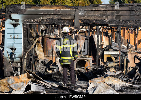 Brandstiftung Gunman Vorfall in Springfield Oregon 27. Oktober Stockfoto