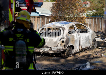 Brandstiftung Gunman Vorfall in Springfield Oregon 27. Oktober Stockfoto