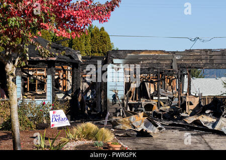 Brandstiftung Gunman Vorfall in Springfield Oregon 27. Oktober Stockfoto