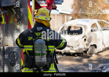 Brandstiftung Gunman Vorfall in Springfield Oregon 27. Oktober Stockfoto