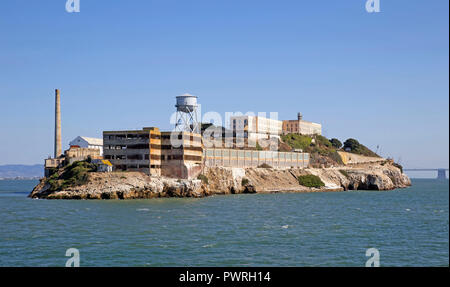 Alcatraz alten Gefängnis in der Nähe von San Francisco City, Kalifornien Stockfoto