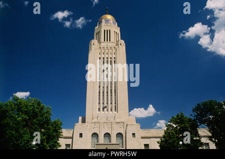 Nebraska State Capitol befindet sich 1991 in Lincoln, NE, USA Stockfoto