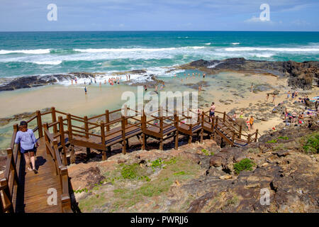 Champagne Pools - Fraser Island Stockfoto