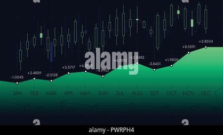 Jahresbericht der Finanzstatistik, Business Analytics Zeitplan für Business Präsentation Stock Vektor