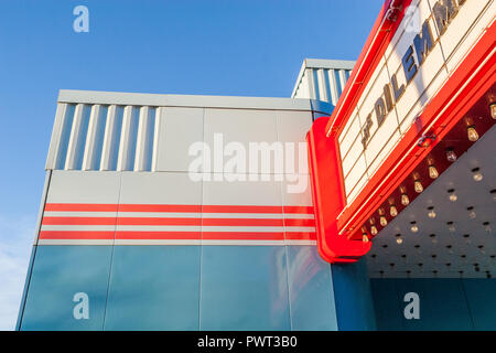 Fowler Theater - art deco Kino im Kleinen Indiana Stadt Stockfoto