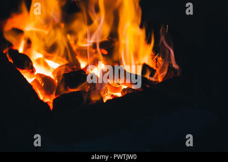 Schmiede Feuer Schmiede für die Erstellung von Eisenwerkzeugen in Schmiede verwendet. Stockfoto