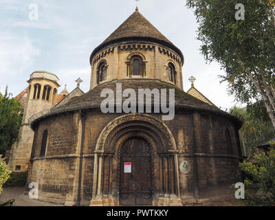 Anglikanische Kirche des Heiligen Grabes aka die runde Kirche von Cambridge, Großbritannien Stockfoto