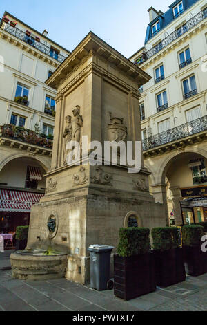 Der Brunnen der Mars ist ein Brunnen auch die Gros-Caillou Brunnen wegen der Nähe zu Eglise Saint Pierre Le Gros Caillou Kirche. Diese Stockfoto