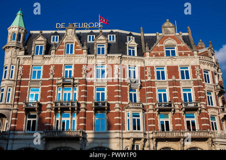 Das luxuriöse Hotel De L'Europe Amsterdam Stockfoto