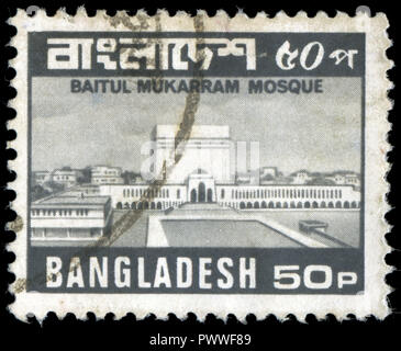 Poststempel Stempel aus Bangladesch in den Ansichten von Bangladesch in der Serie 1981 Stockfoto