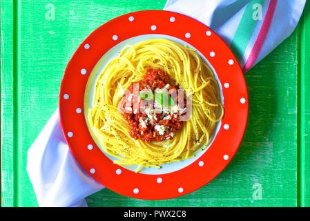 Spaghetti Bolognese Stockfoto