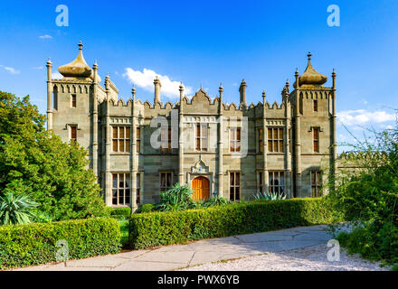 Die vorontsov Palace oder das alupka Palast, Krim Stockfoto