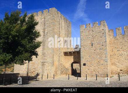 Portugal, Alentejo Elvas Schloss. Die Garnison Grenzstadt Elvas und seine Befestigungen ist ein UNESCO-Weltkulturerbe. Stockfoto