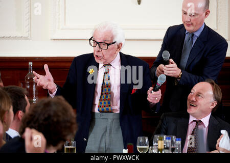 Barry Cryer die Oldie literarische Mittagessen 16.10.18. Stockfoto